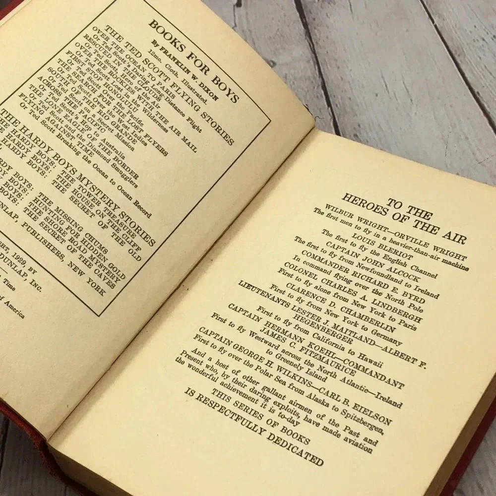 vintage 1930 Flying against time book